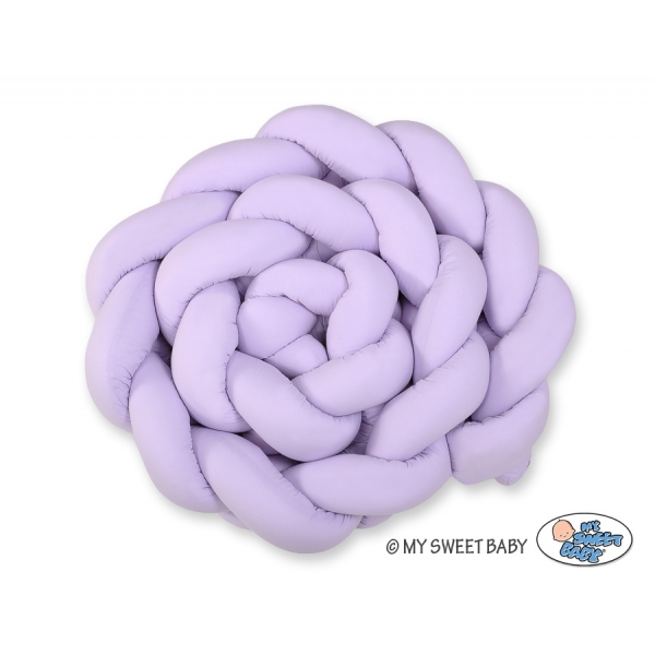 3.6m Knotenschlange Geflochtene Bettschlange Babybett XXL - lila