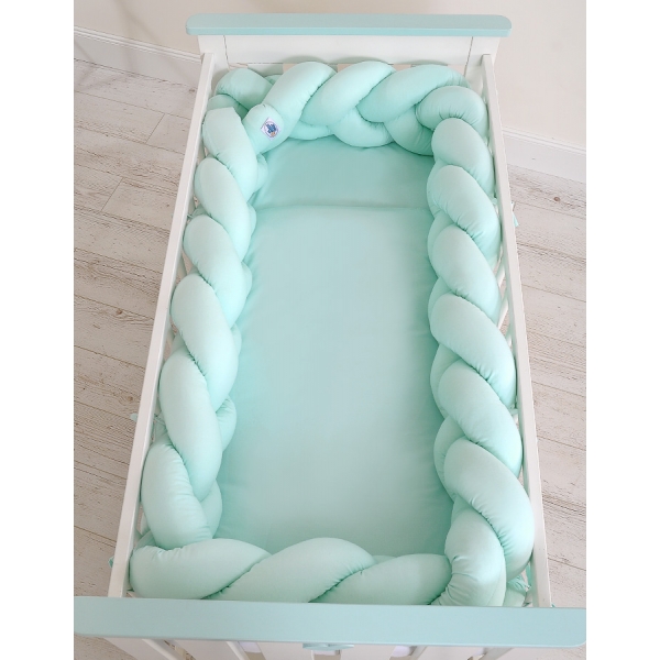 Bettschlange Geflochten Mint