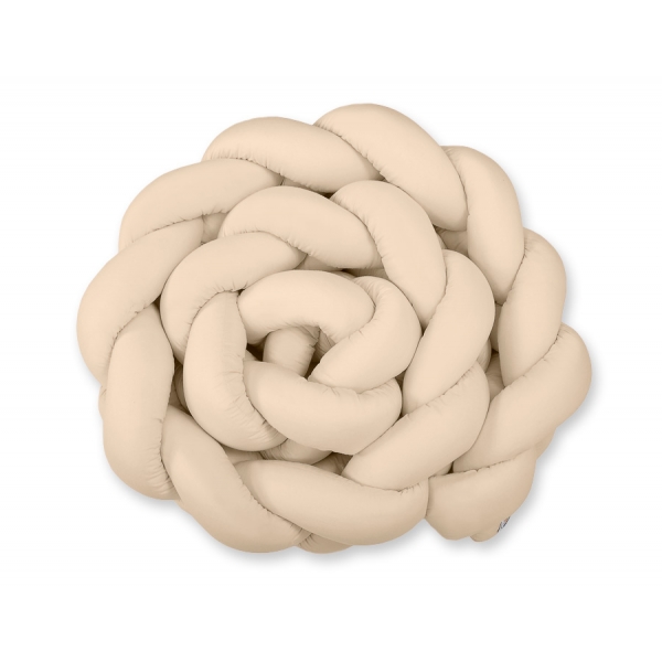 Bettschlange Zopf Beige Knot