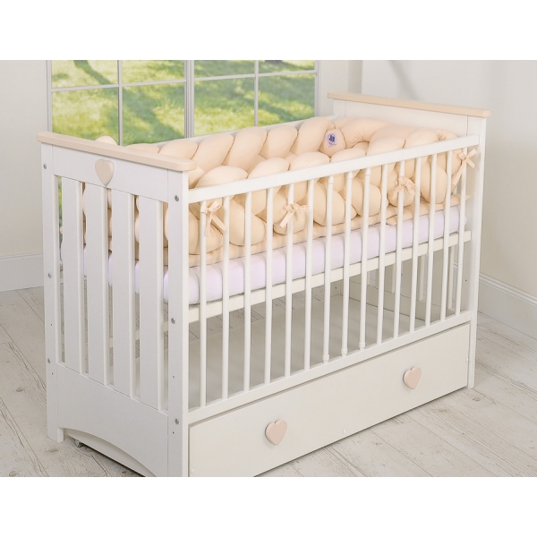 Bettschlange Geflochten farbe beige