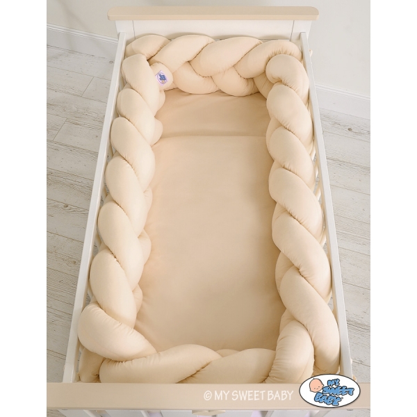Bettschlange geflochten in beige von KleinBaby