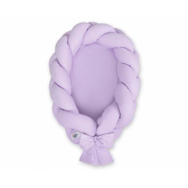 Babynest Geflochten 2 in 1 Bettumrandung - lila
