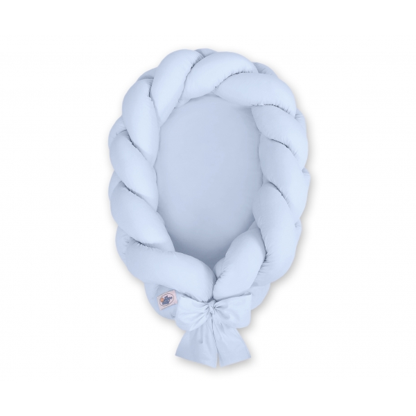 Babynestchen Geflochten 2 in 1 Bettumrandung - blau