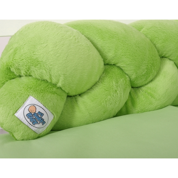 Geflochtene Kopfschutz minky 180cm für Baby grün