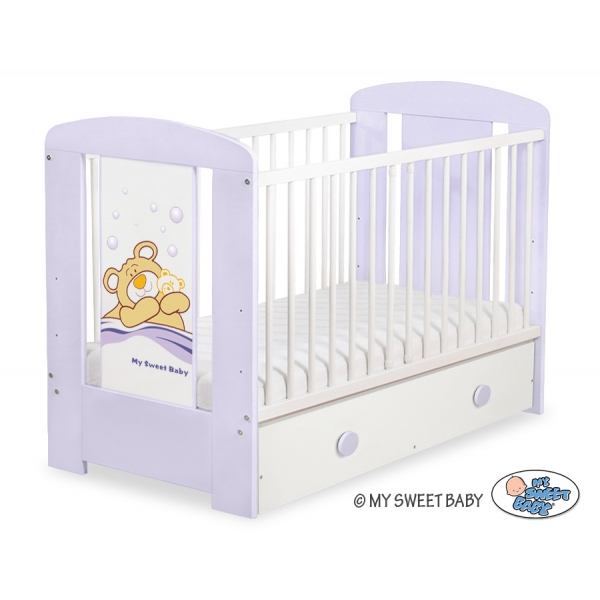 Gitterbett 120x60cm Teddy Bär Barnaba mit Schublade MAXI