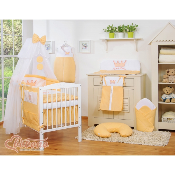 Gitterbett Moskitonetz aus Chiffon - Little Prince/Princess pfirsich