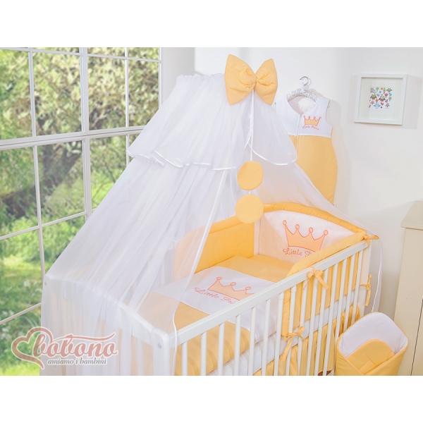 Gitterbett Moskitonetz aus Chiffon - Little Prince/Princess pfirsich