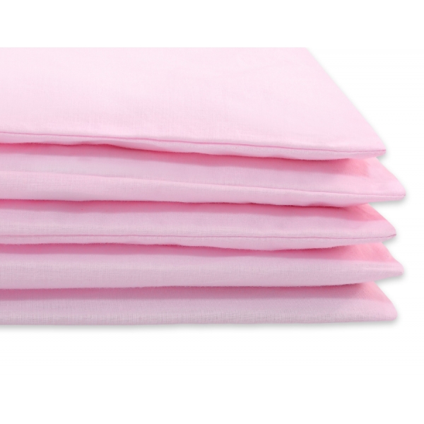 Gitterbettwäsche Set 2-tlg - Hängende Herzen rosa