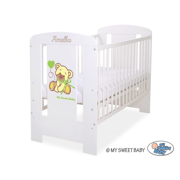 Graveur auf der Vorderseite des Kinderbettes nr 5004-07