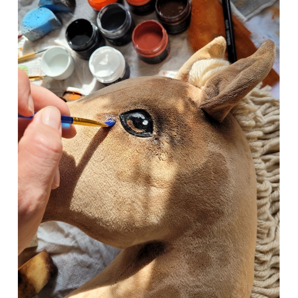 Großes Hobby Horse Premium - helle Kastanie Pferd