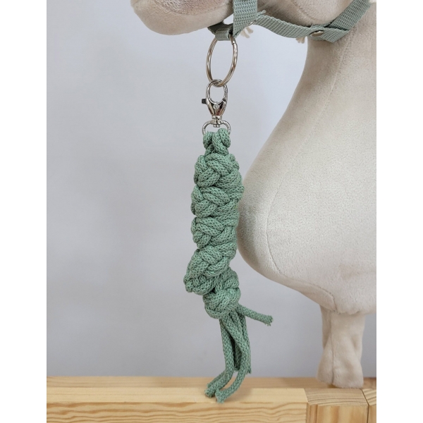 Halfter mit Anbindestrick aus Kordel - sage