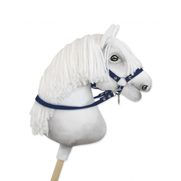 Hobby Horse Gurtbandzügel für Pferdehalfter - denim