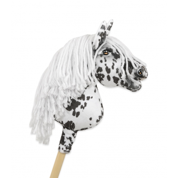 Hobby Horse Steckenpferd mit weißen Mähne A4