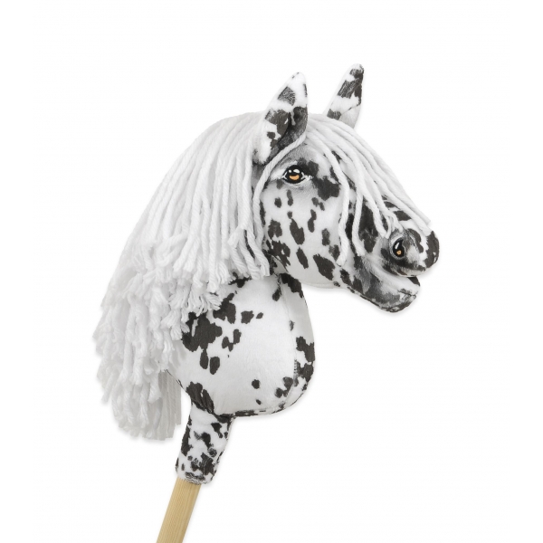 Hobby Horse Steckenpferd mit weißen Mähne A4