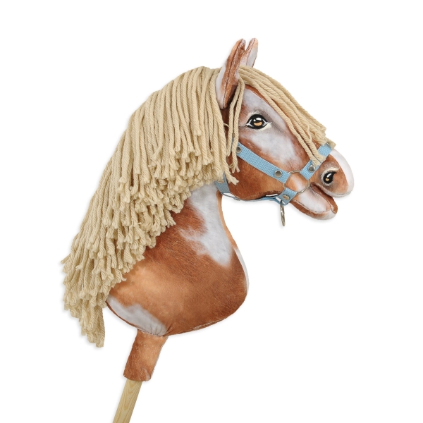 Hobby Horse Tobiano mit beiger heller Mähne