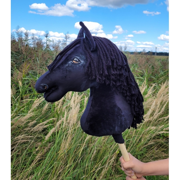 Schwarz Steckenpferd für Hobby Horsing