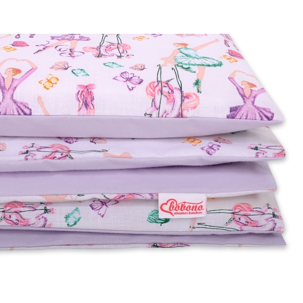 Juniorbett Bettwäsche Set 2-tlg 140x200 Junior -  Ballerinen lila