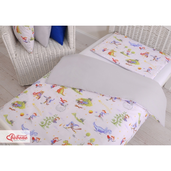 Juniorbett Bettwäsche Set 2-tlg 140x200 Junior - Der gestiefelte Kater