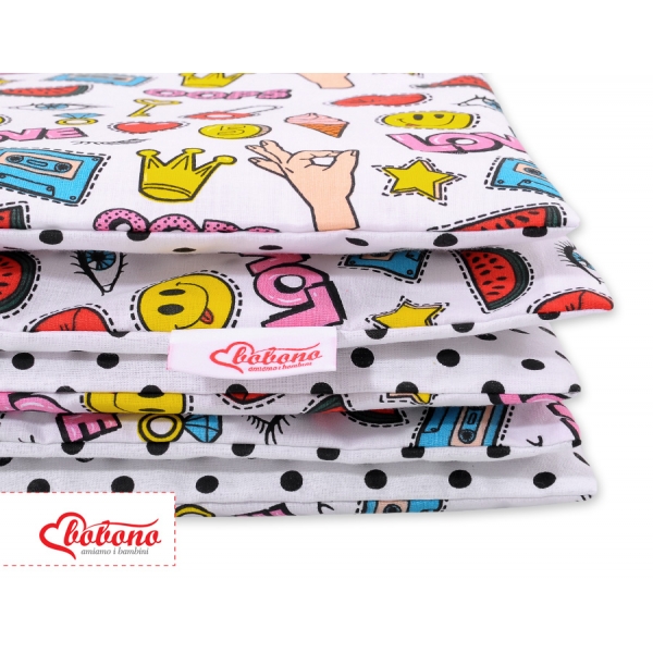 Juniorbett Bettwäsche Set 2-tlg 140x200 Junior - love