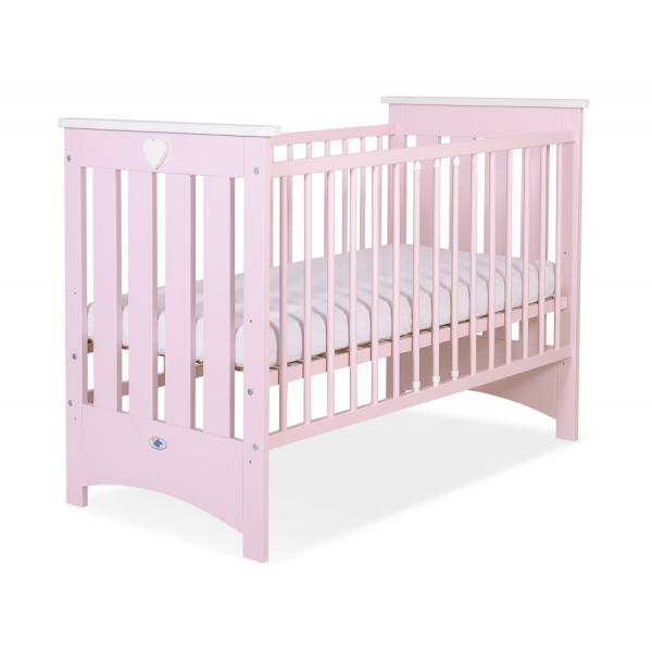 Kinderbett 120x60cm Babybett für Mädchen Lorenzo Rosa Pink