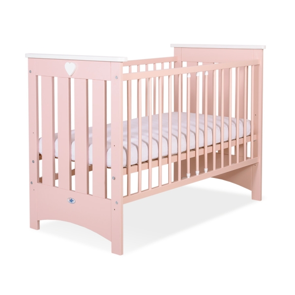 Babybett Puderrosa 120x60cm für Mädchen Lorenzo III nr 5024-01