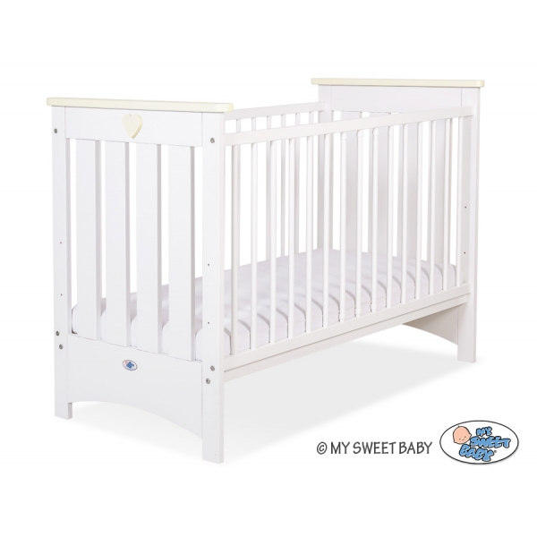 Babybett 120x60cm Lorenzo III weiß/creme
