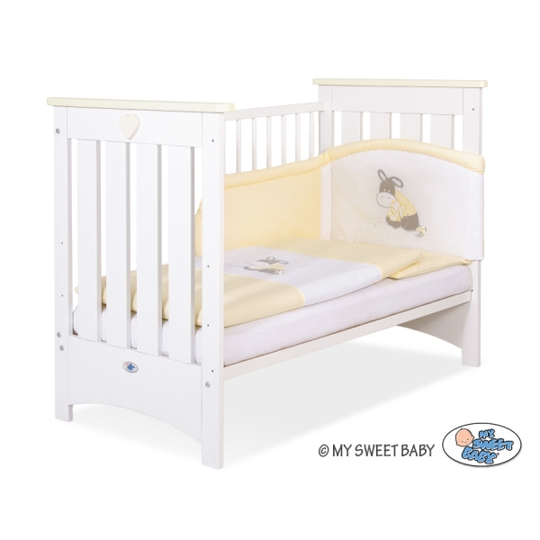 Babybett 120x60cm Lorenzo III weiß/creme