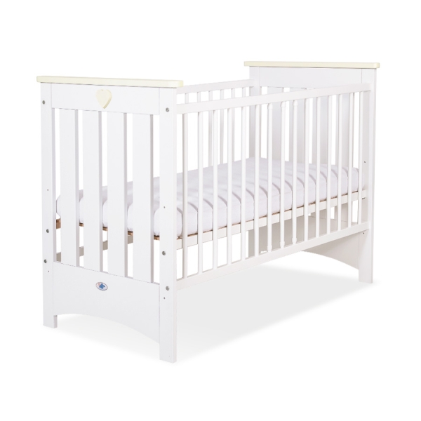 Babybett 120x60cm Lorenzo III weiß/creme