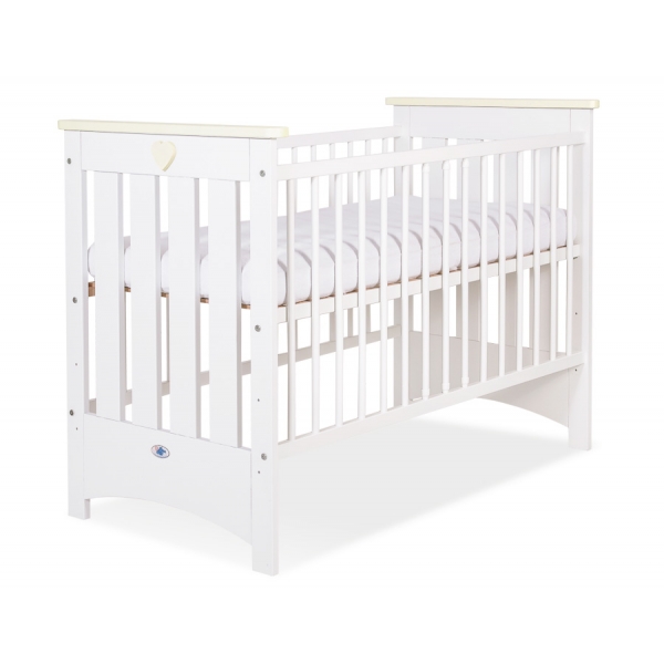 Babybett 120x60cm Lorenzo III weiß/creme