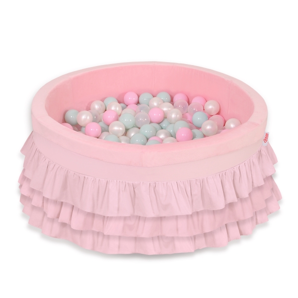 Bällebad Baby Rosa mit Bällen