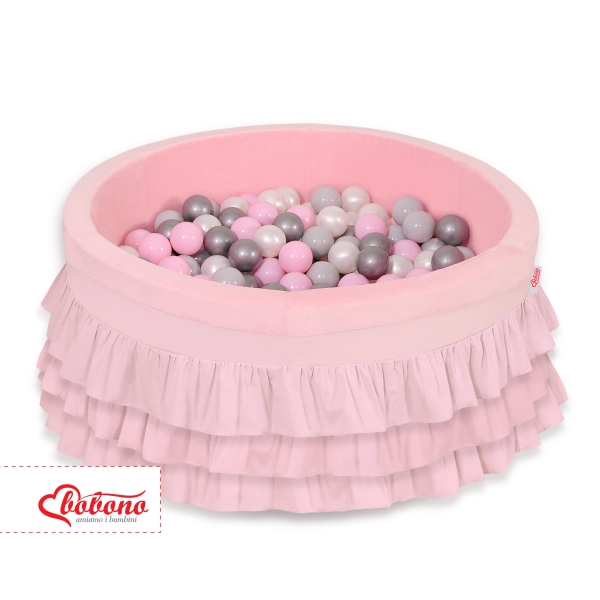 Bällebad Rüschen Rosa