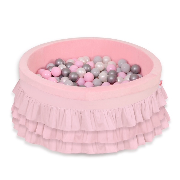 Plüsch Bällebad für Baby Rosa
