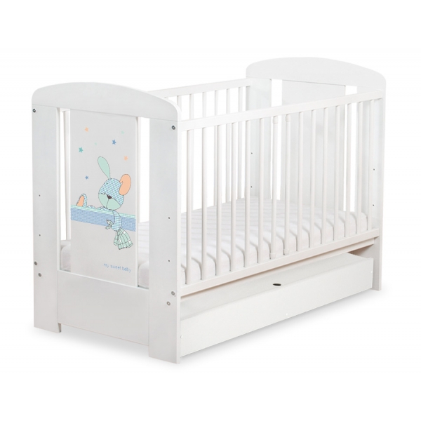 Kinderbett 120x60cm Dreamy bunny mit Schublade STANDARD