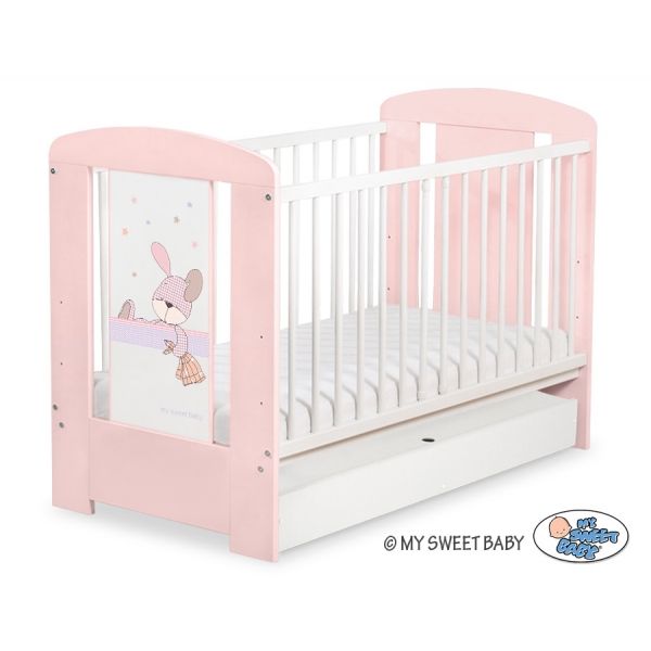 Kinderbett 120x60cm Dreamy bunny mit Schublade STANDARD