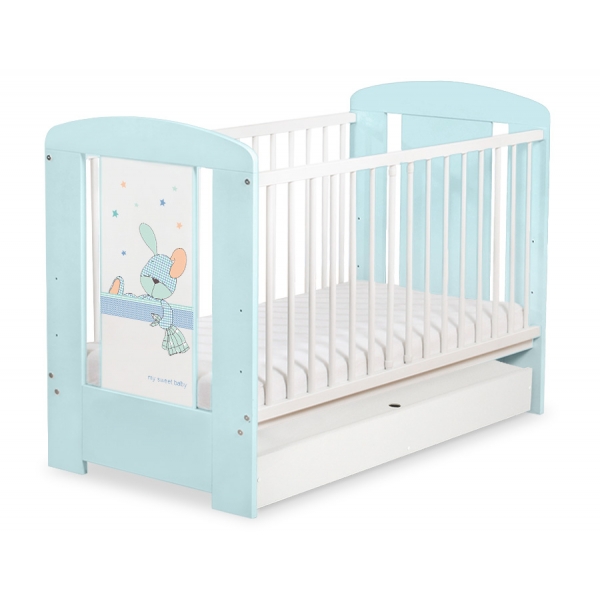 Kinderbett 120x60cm Dreamy bunny mit Schublade STANDARD
