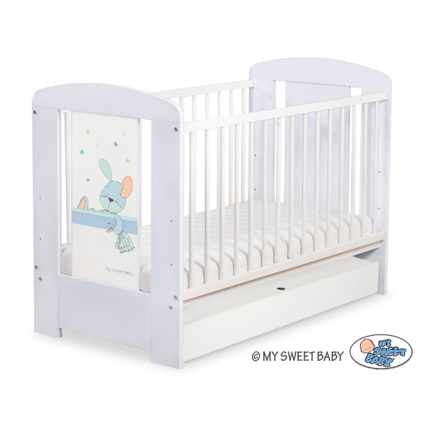 Kinderbett 120x60cm Dreamy bunny mit Schublade STANDARD