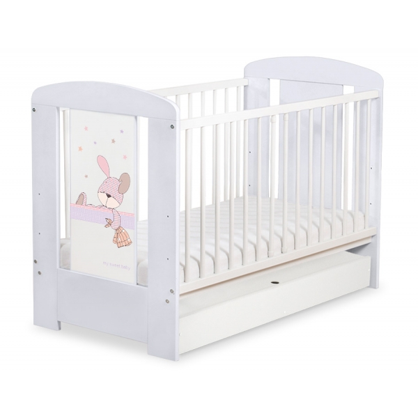 Kinderbett 120x60cm Dreamy bunny mit Schublade STANDARD