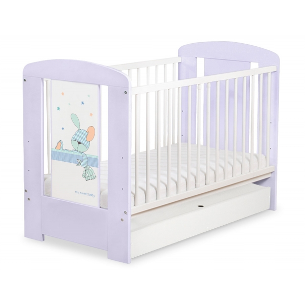 Kinderbett 120x60cm Dreamy bunny mit Schublade STANDARD