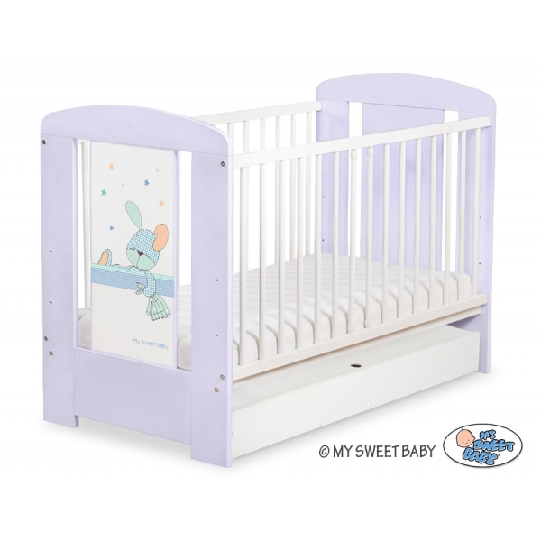Kinderbett 120x60cm Dreamy bunny mit Schublade STANDARD