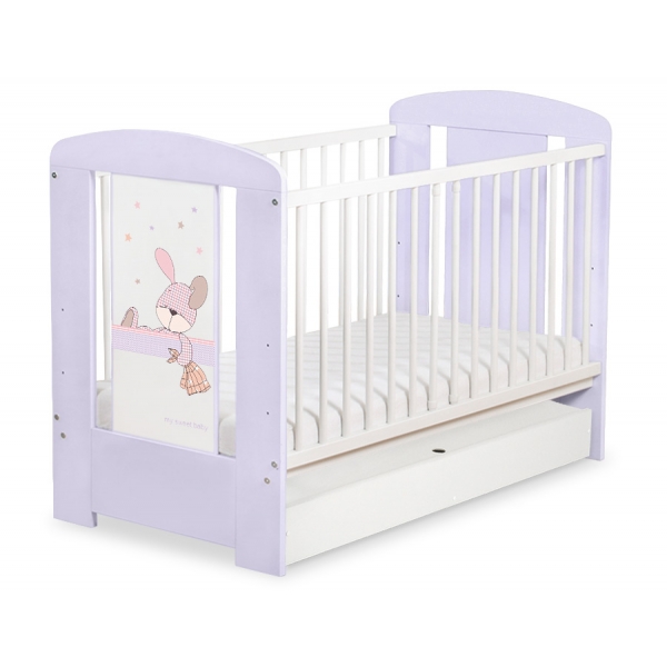 Kinderbett 120x60cm Dreamy bunny mit Schublade STANDARD