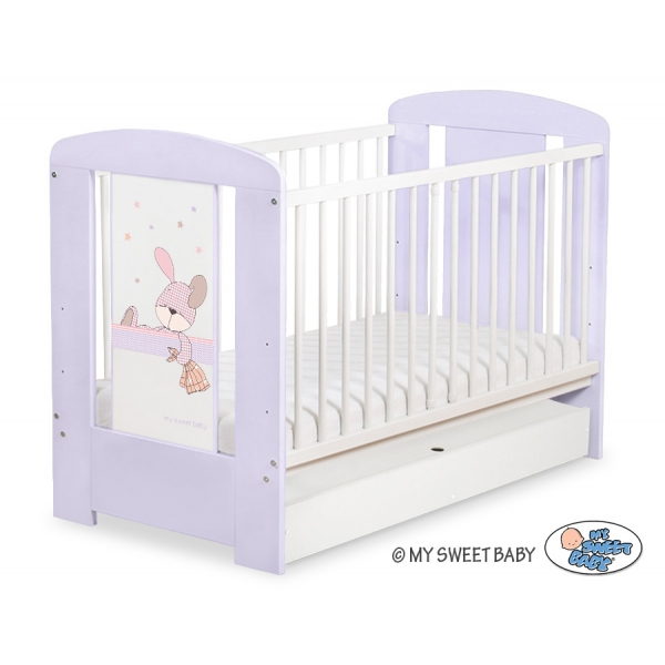 Kinderbett 120x60cm Dreamy bunny mit Schublade STANDARD