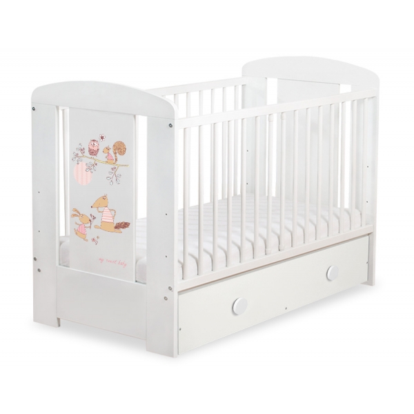 Kinderbett 120x60cm Friends mit Schublade MAXI
