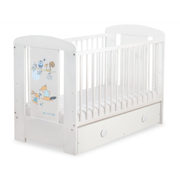 Kinderbett 120x60cm Friends mit Schublade MAXI