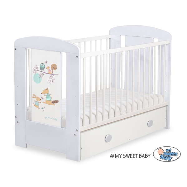 Kinderbett 120x60cm Friends mit Schublade MAXI