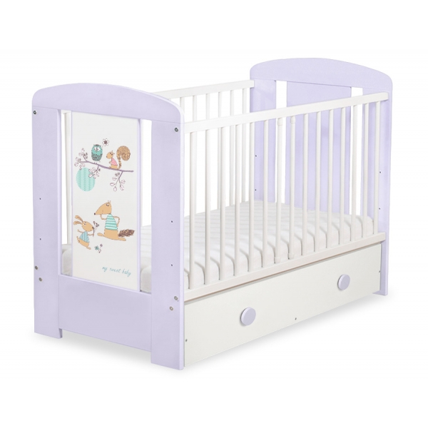 Kinderbett 120x60cm Friends mit Schublade MAXI