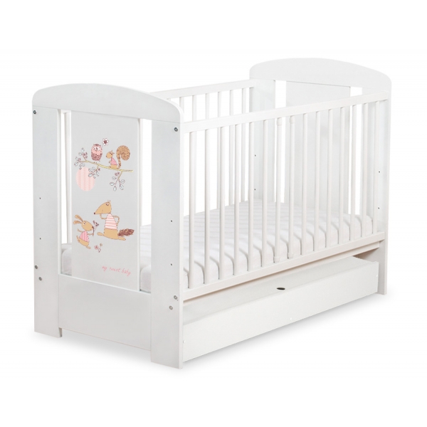 Kinderbett 120x60cm Friends mit Schublade STANDARD
