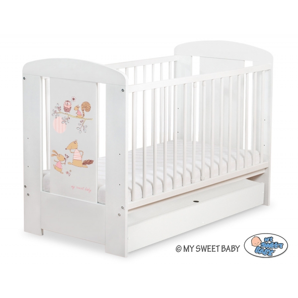 Kinderbett 120x60cm Friends mit Schublade STANDARD