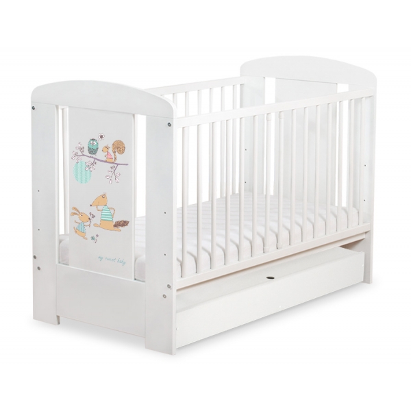 Kinderbett 120x60cm Friends mit Schublade STANDARD