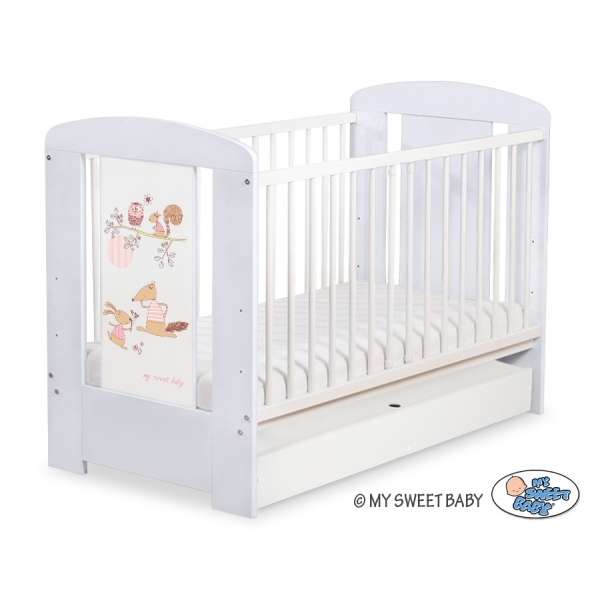 Kinderbett 120x60cm Friends mit Schublade STANDARD