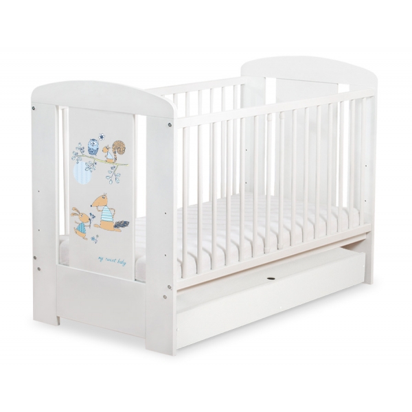 Kinderbett 120x60cm Friends mit Schublade STANDARD
